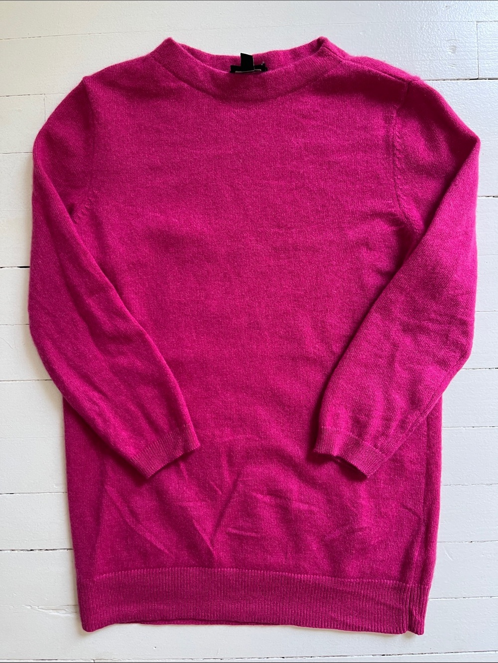 Talbots Petite Pure Cashmere Fuchsia Pink Sweater